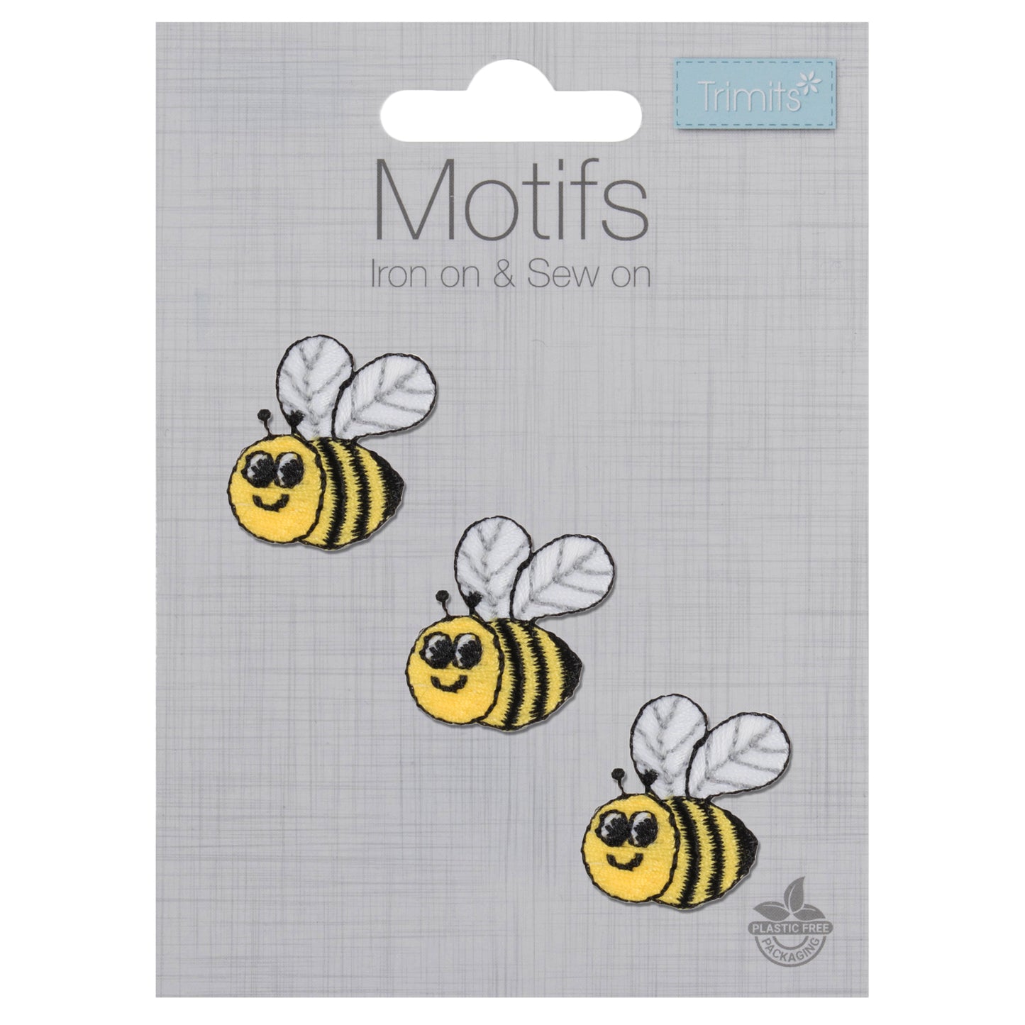 Trimits Bee Trio Iron-on/Sew-on Motif