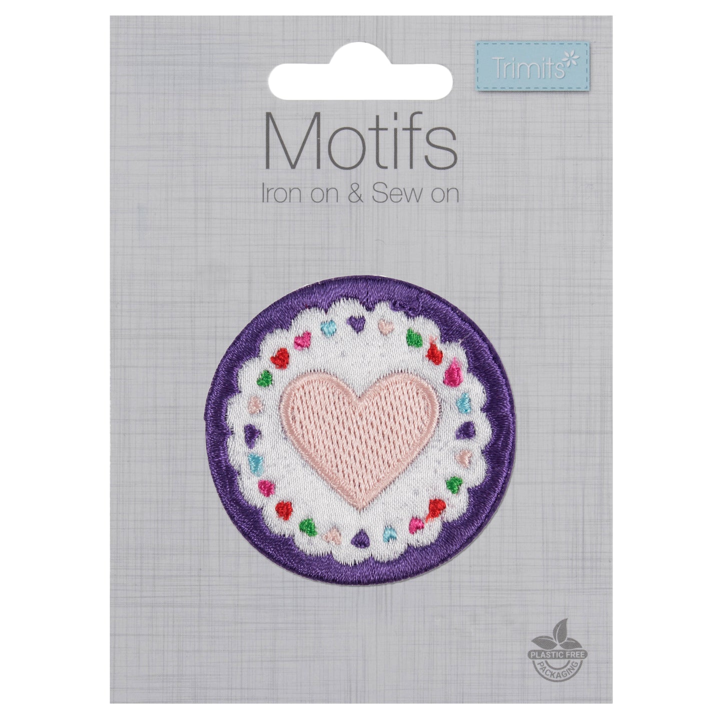 Trimits Circle Heart Iron-on/Sew-on Motif