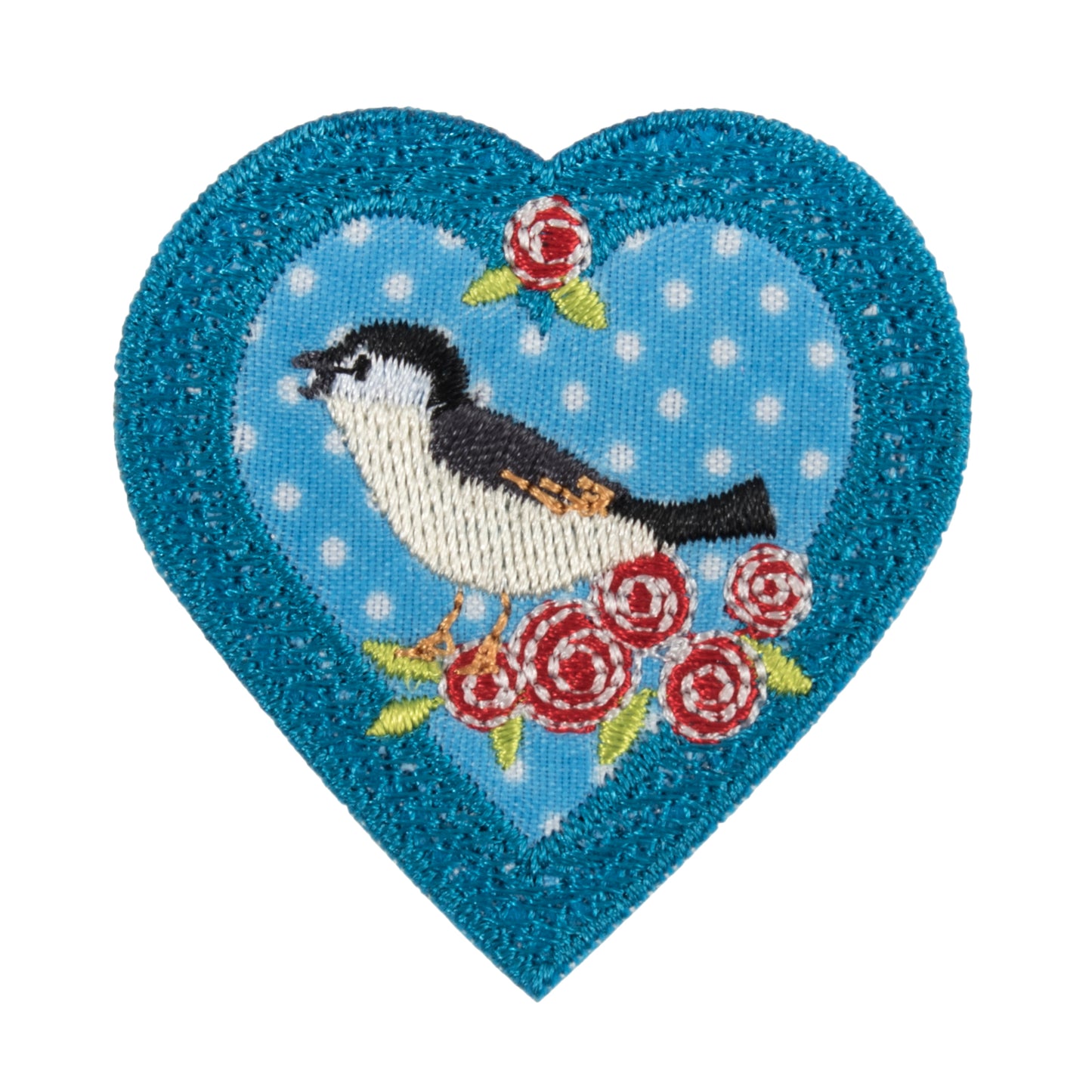 Trimits Bird in Heart Iron-on/Sew-on Motif