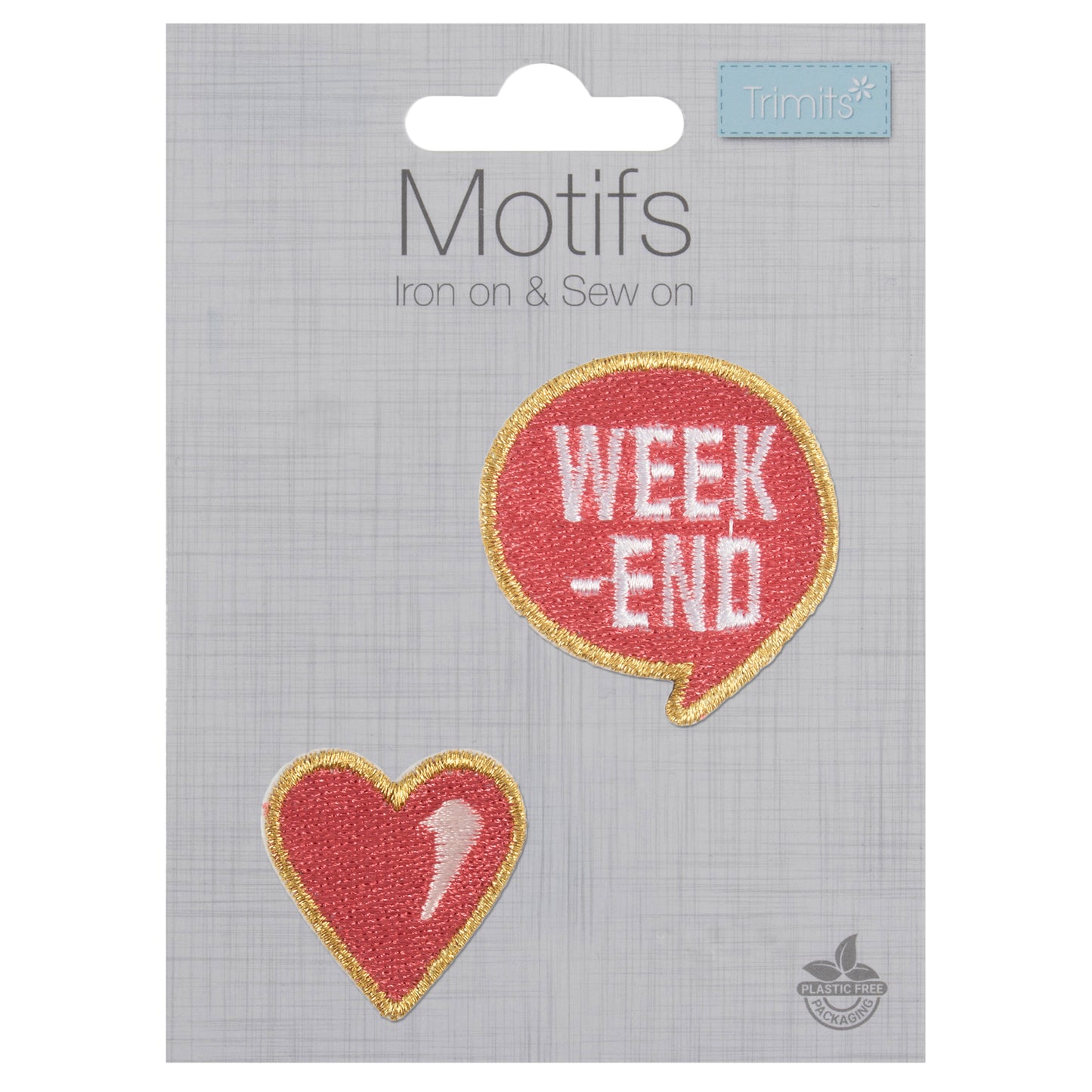 Trimits Love Weekend Iron-on/Sew-on Motif