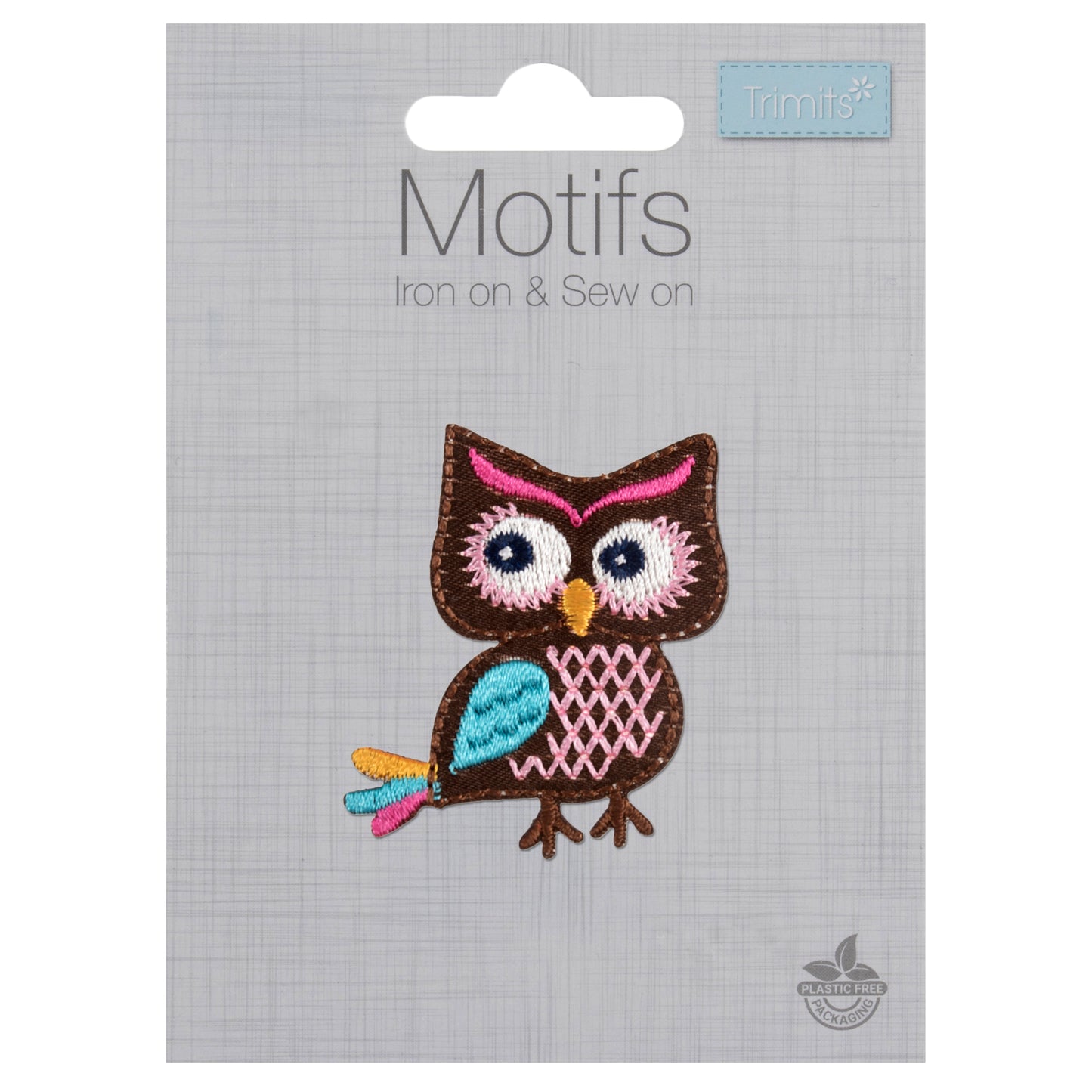 Trimits Colourful Owl Iron-on/Sew-on Motif