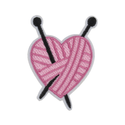 Trimits Knitted Heart Iron-on/Sew-on Motif