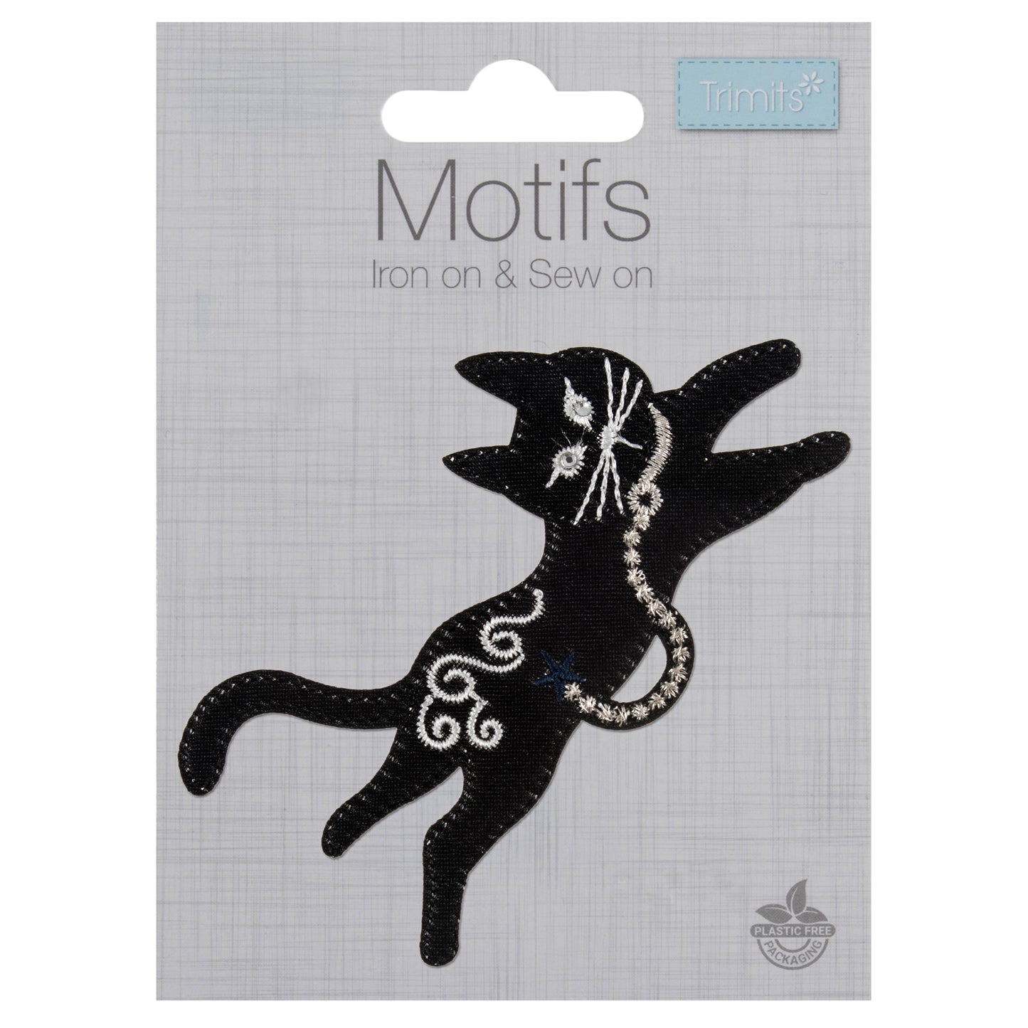 Trimits Bling Cat Iron-on/Sew-on Motif