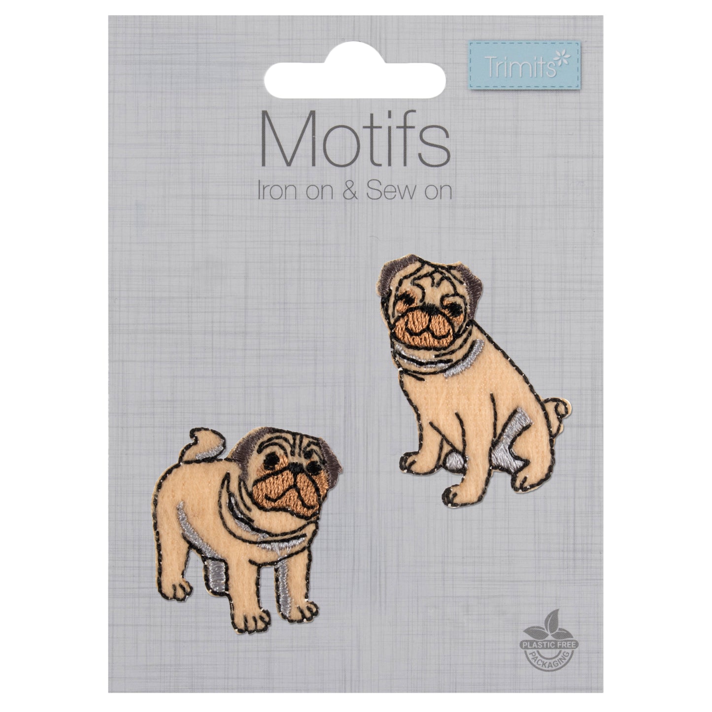 Trimits Pugs Iron-on/Sew-on Motif