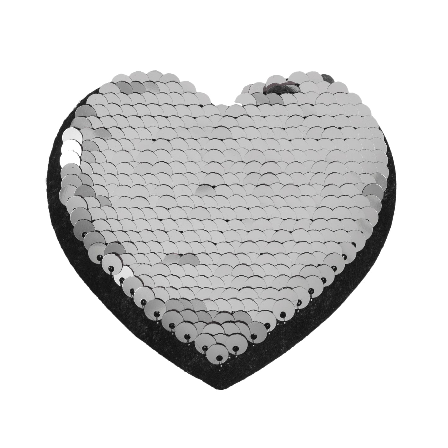 Trimits Pink Heart Iron-on/Sew-on Flip Sequin Motif