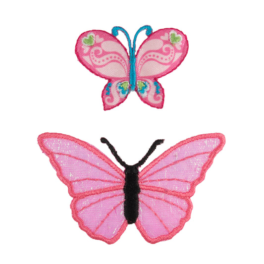 Trimits Pink Butterflies Iron-on/Sew-on Motif