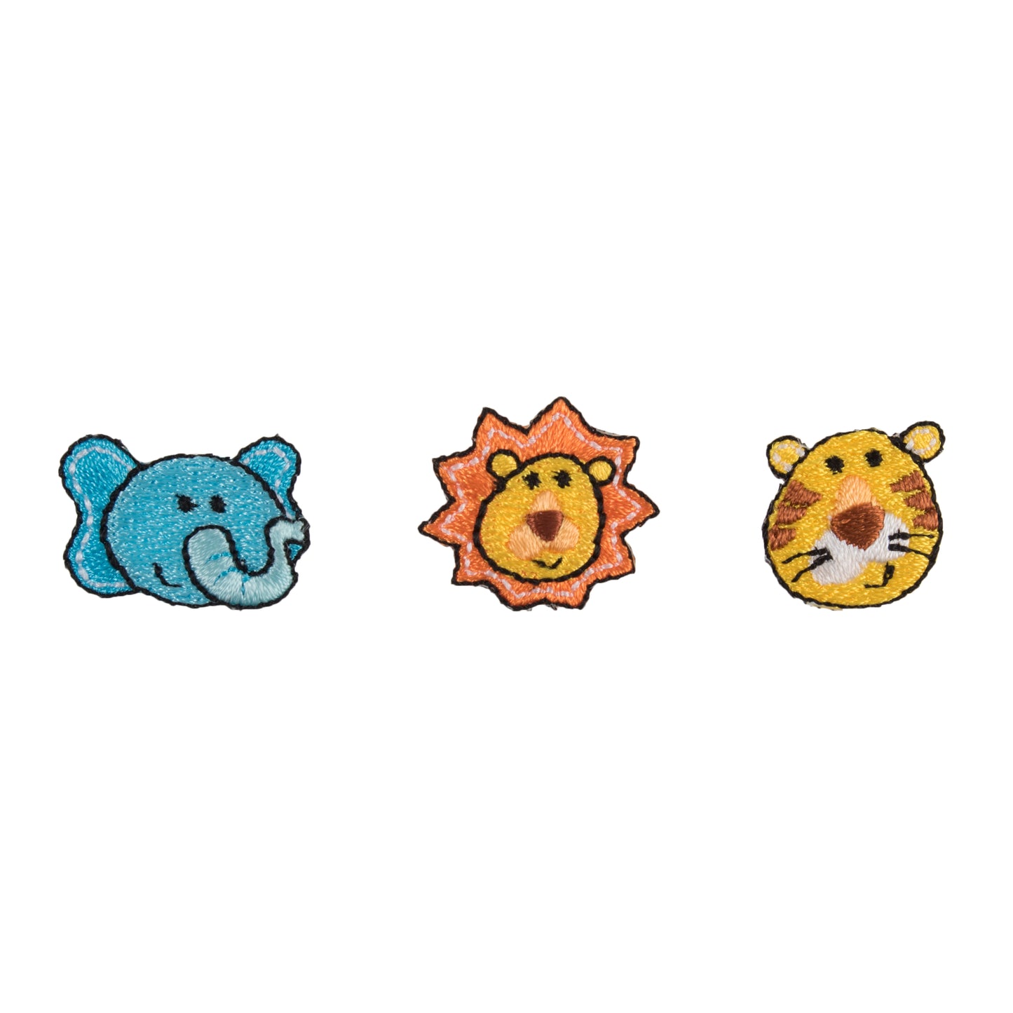 Trimits Tiger, Lion and Elephant Iron-on/Sew-on Motif