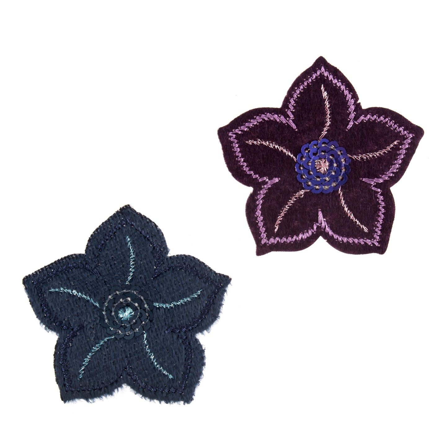 Trimits Two Sequined Flowers Iron-on/Sew-on Motif