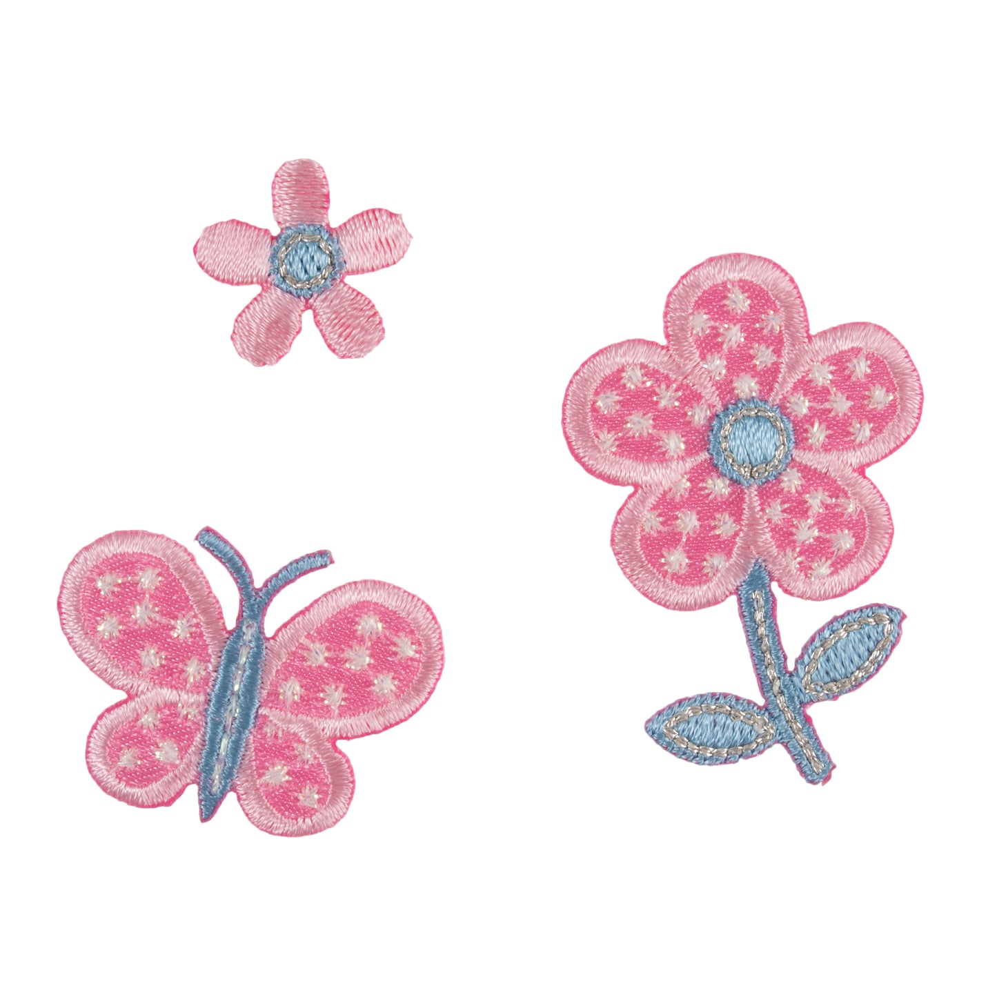 Trimits Colourful Flowers and Butterfly Iron-on/Sew-on Motif