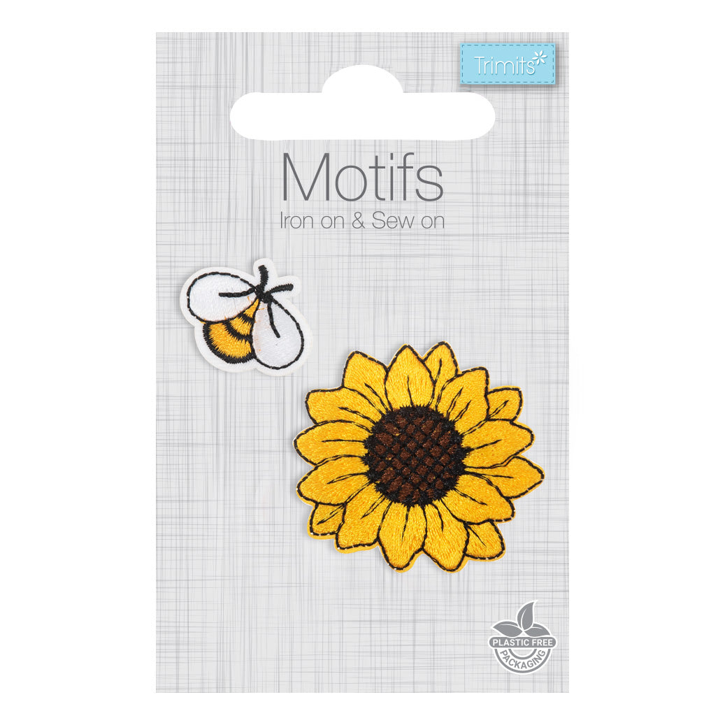 Trimits Sunflower Iron-on/Sew-on Motif