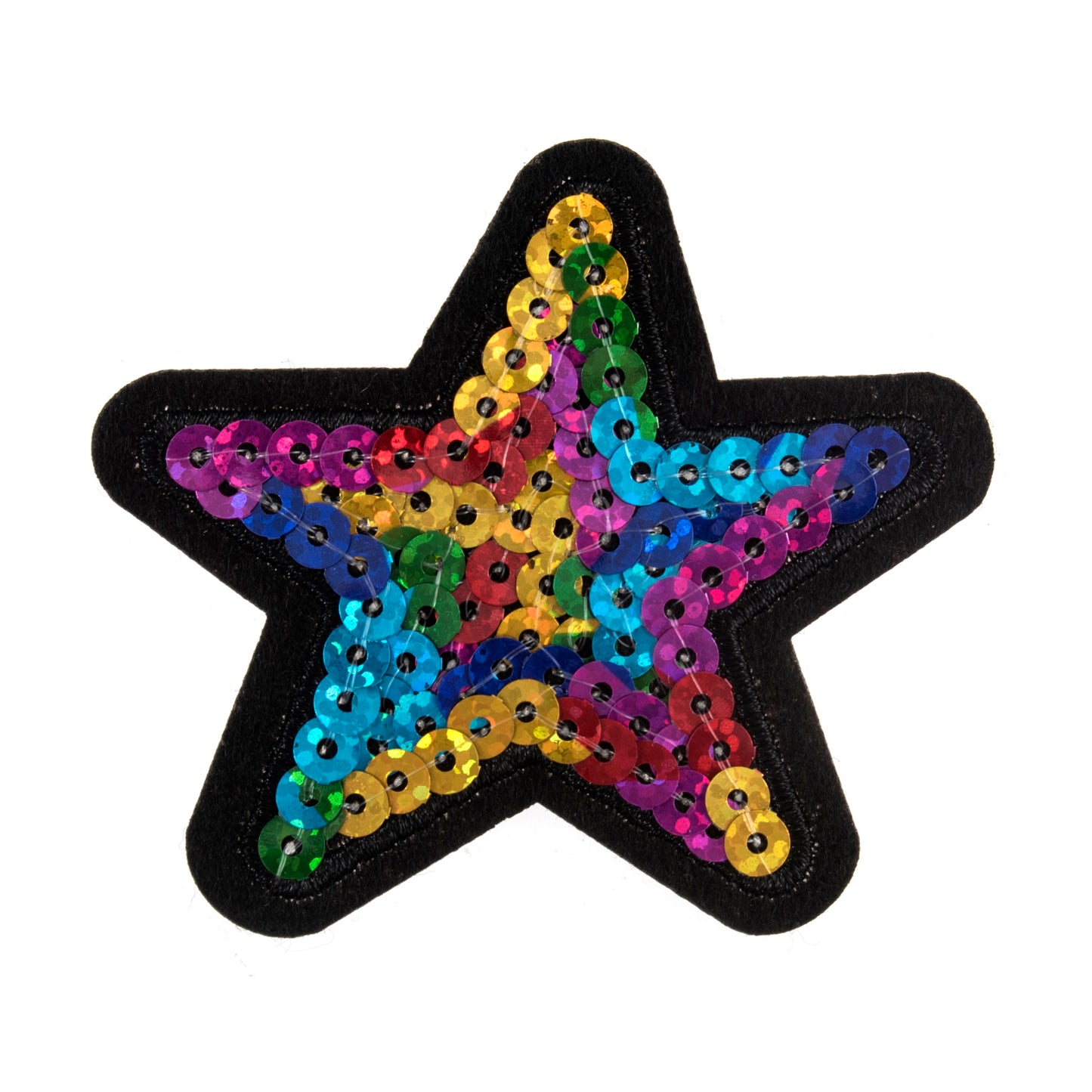 Trimits Multicoloured Sequin Star Iron-on/Sew-on Motif
