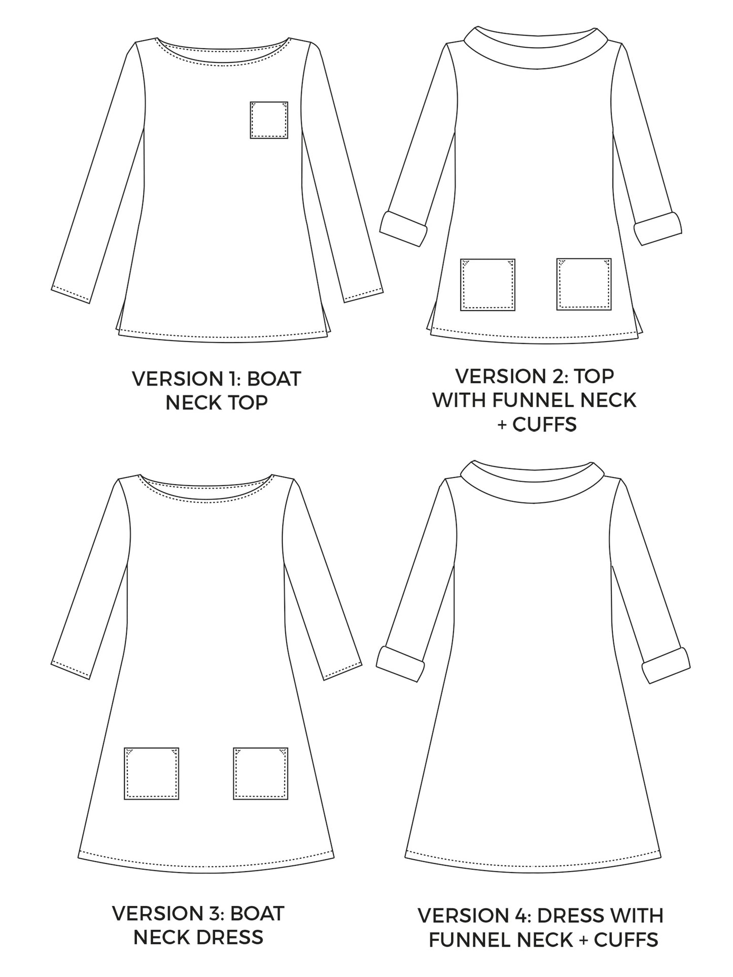 Coco Top and Dress by Tilly and the Buttons (1003) (paper sewing pattern)