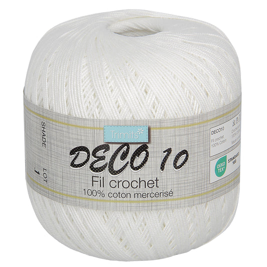 Trimits Deco 10 Crochet Yarn: Natural (020)