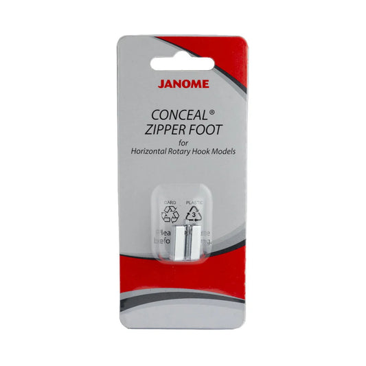 Janome Concealed Zipper Foot for Horizontal Rotary Hook Models Cat B/C