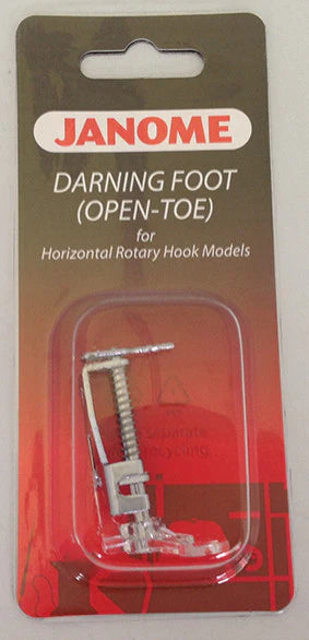 Janome Darning/Free Motion Embroidery Foot (Open-Toe) for Horizontal Rotary Hook Models Cat B