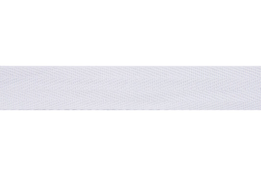 Herringbone Tape 25mm: White