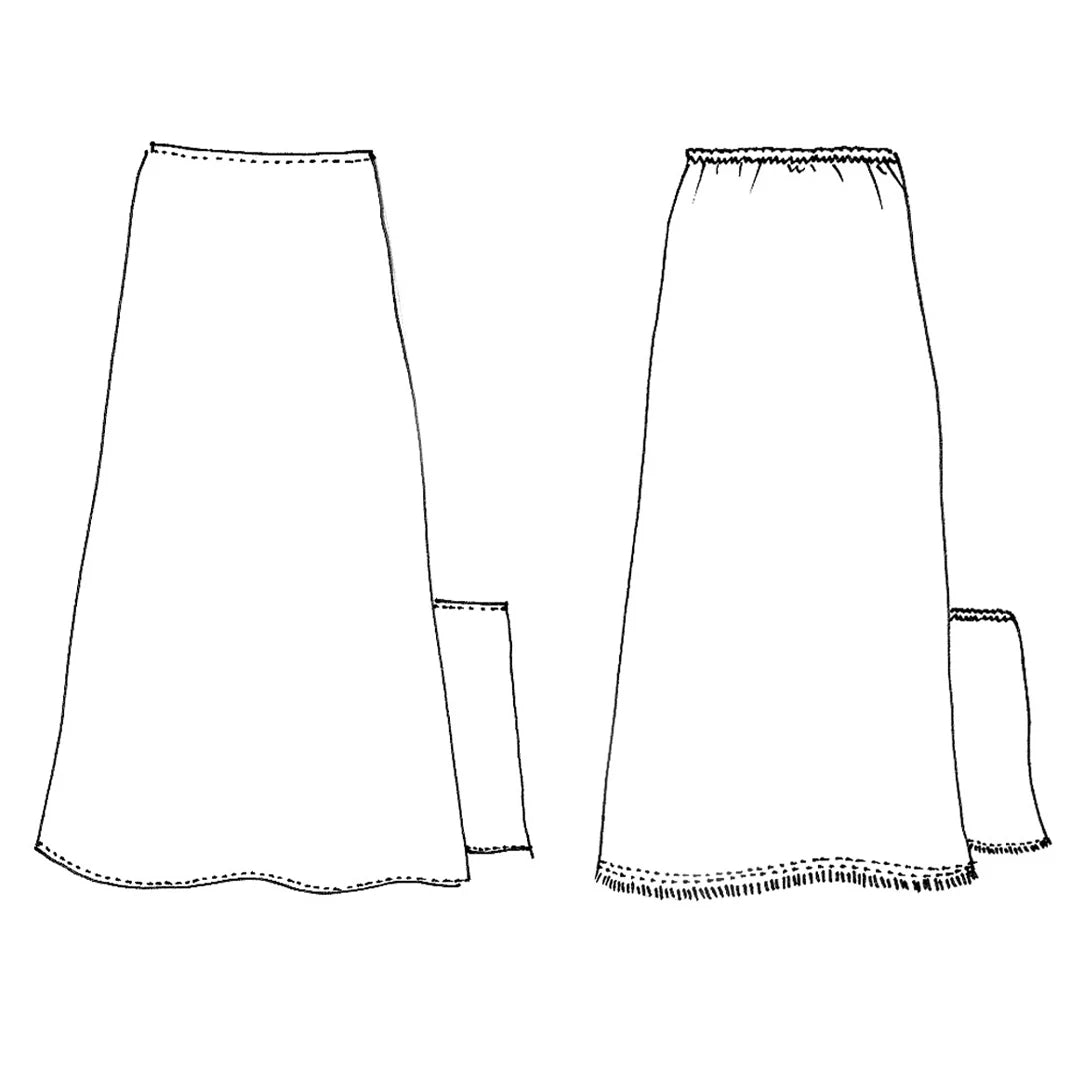 Evie Bias Skirt by Tessuti (paper sewing pattern)