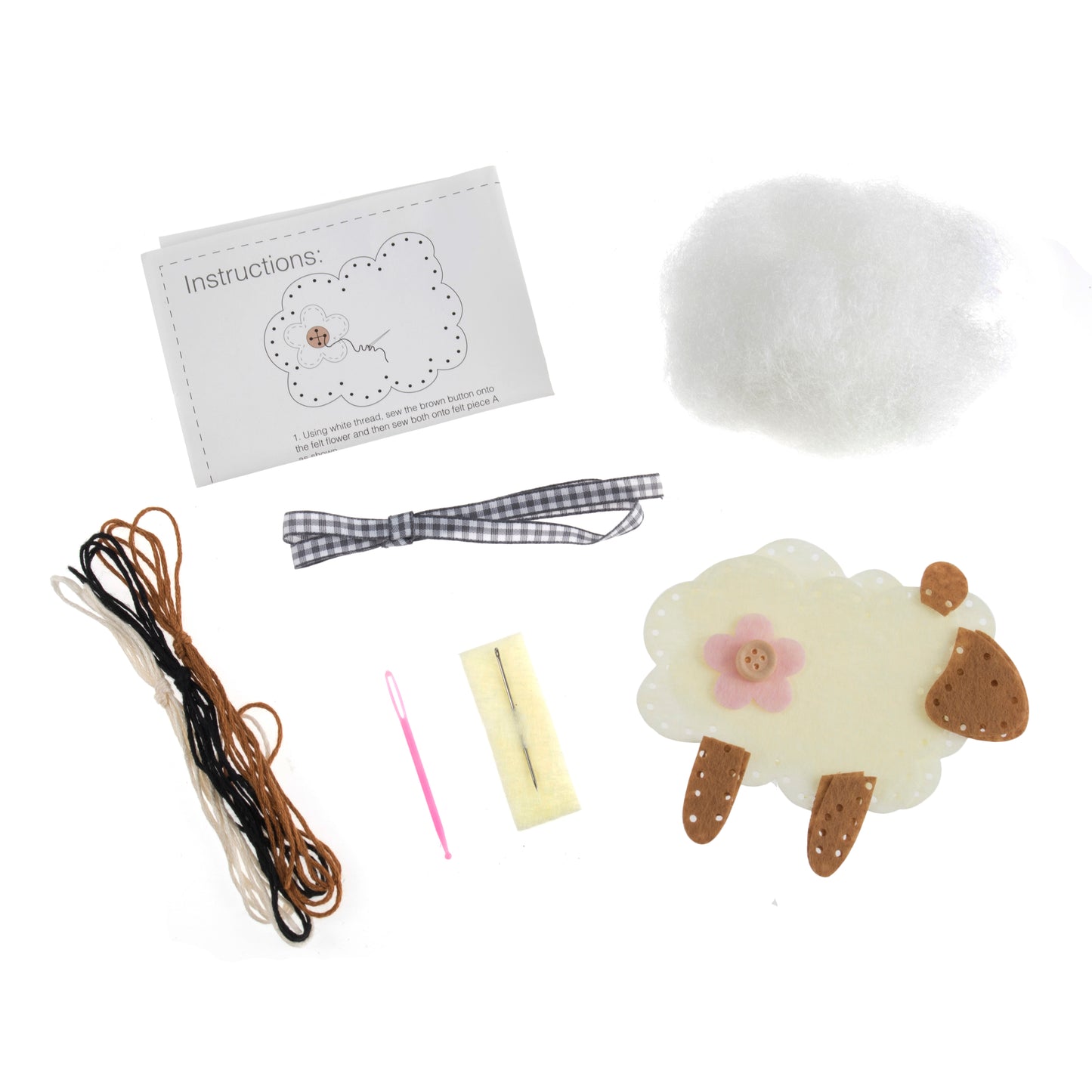 Trimits Make Your Own Sheep Felt Decoration Kit