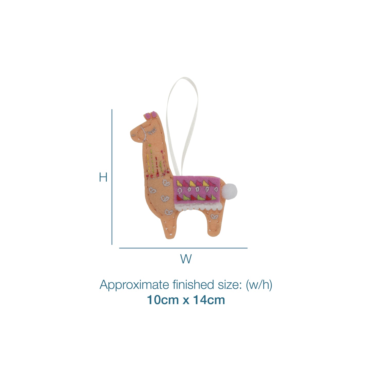 Trimits Make Your Own Llama Felt Decoration Kit