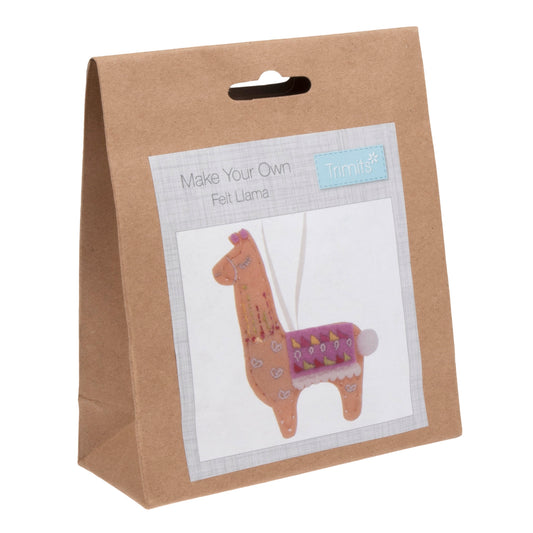 Trimits Make Your Own Llama Felt Decoration Kit