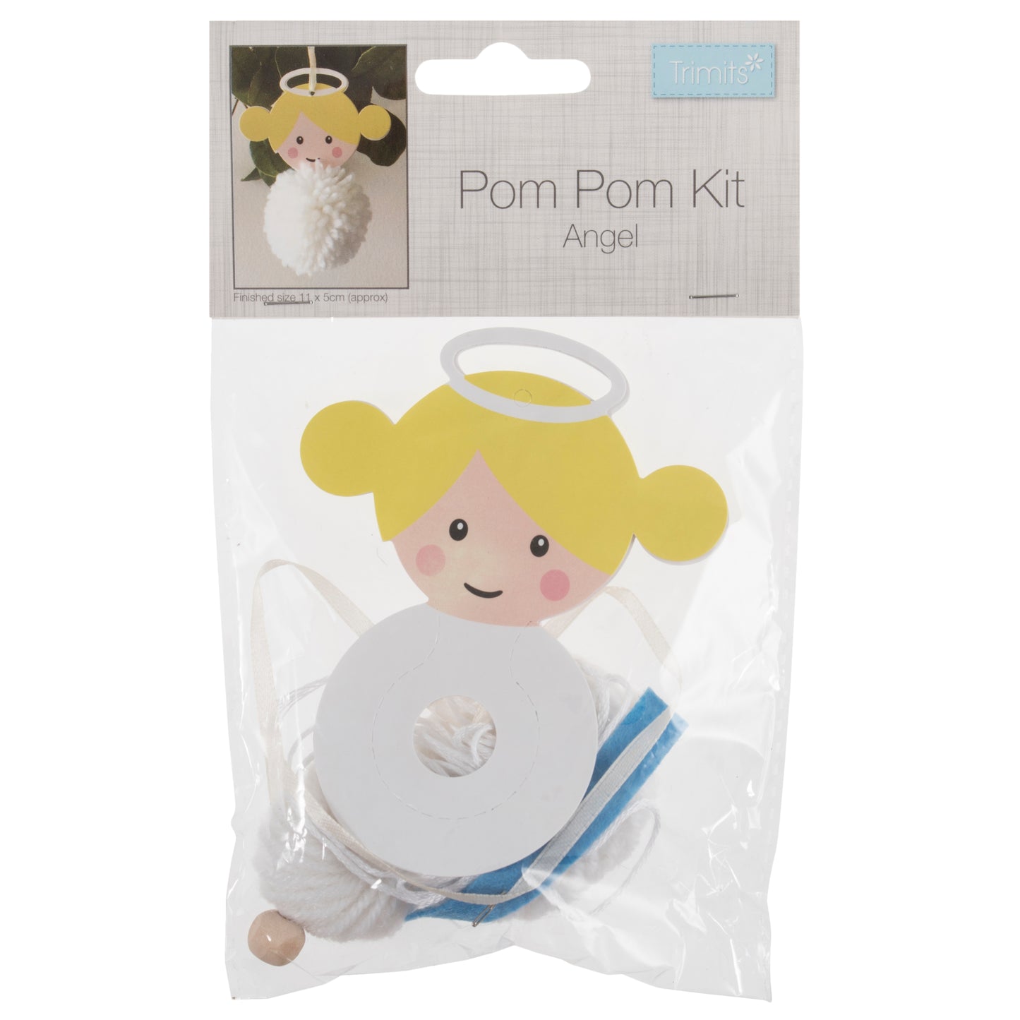 Trimits Pom Pom Decoration Kit: Christmas Angel