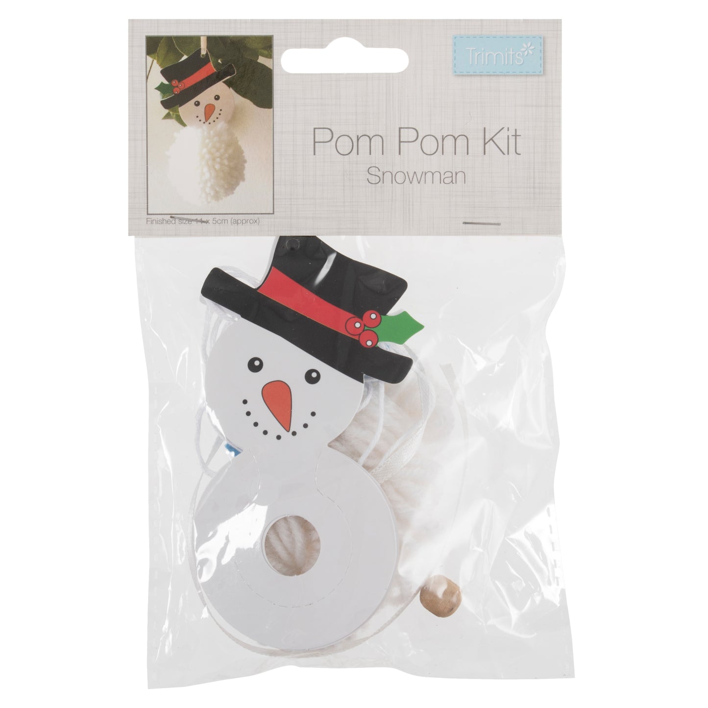 Trimits Pom Pom Decoration Kit: Christmas Snowman