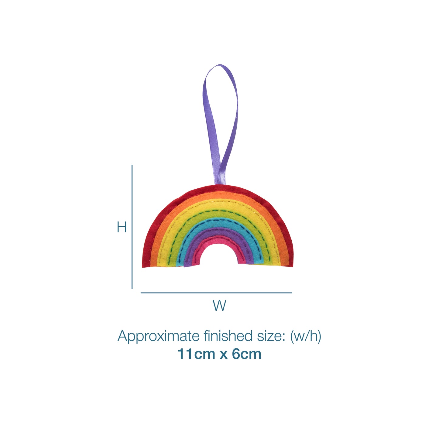 Trimits Make Your Own Rainbow Felt Decoration Kit