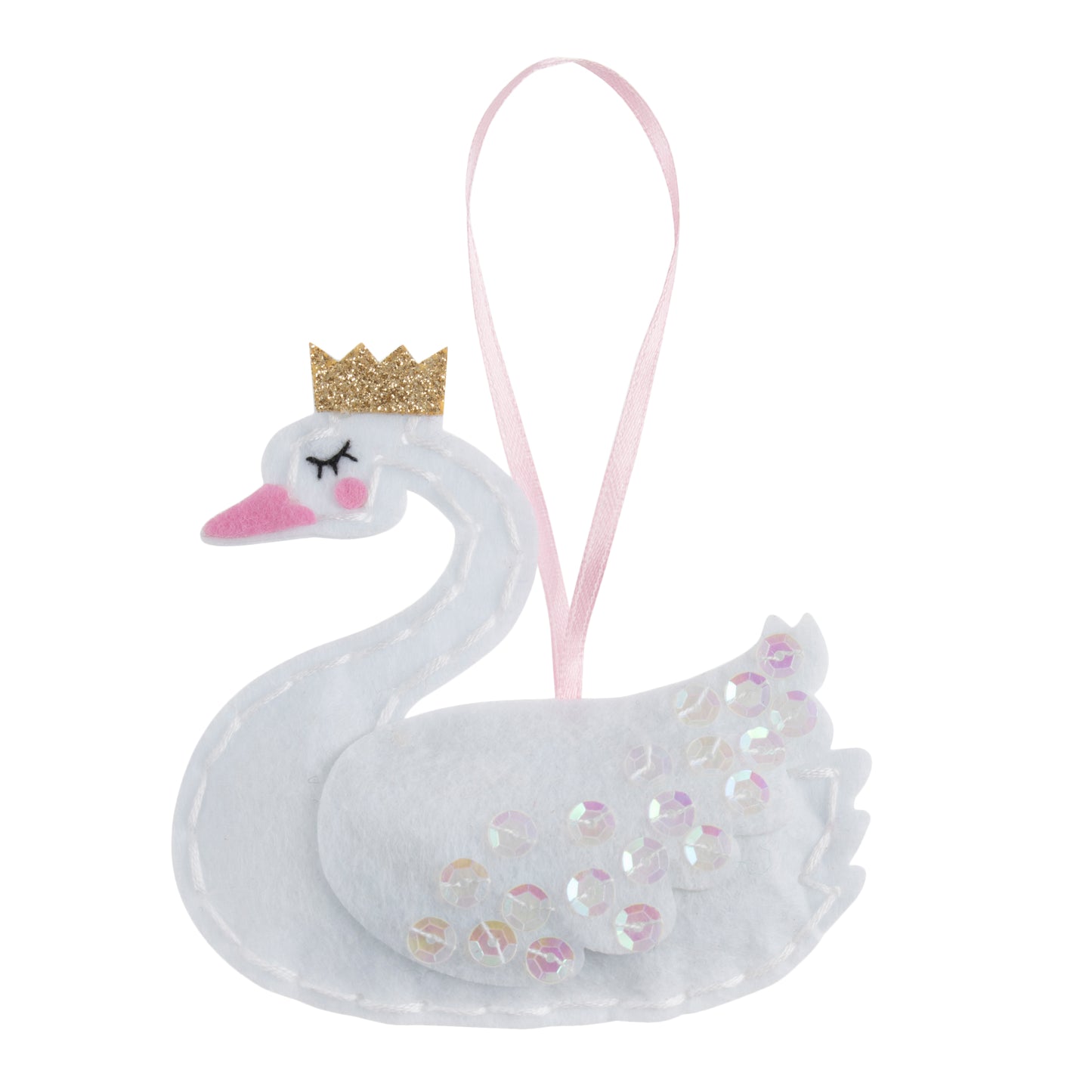 Trimits Make Your Own Swan with Crown Felt Decoration Kit