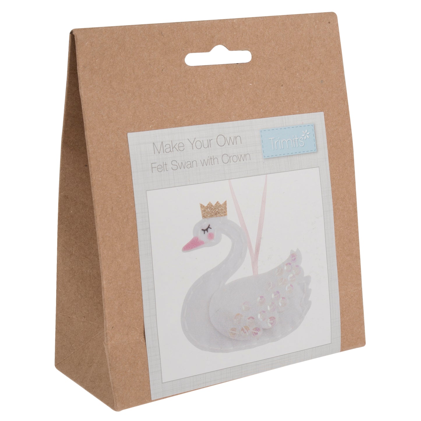 Trimits Make Your Own Swan with Crown Felt Decoration Kit