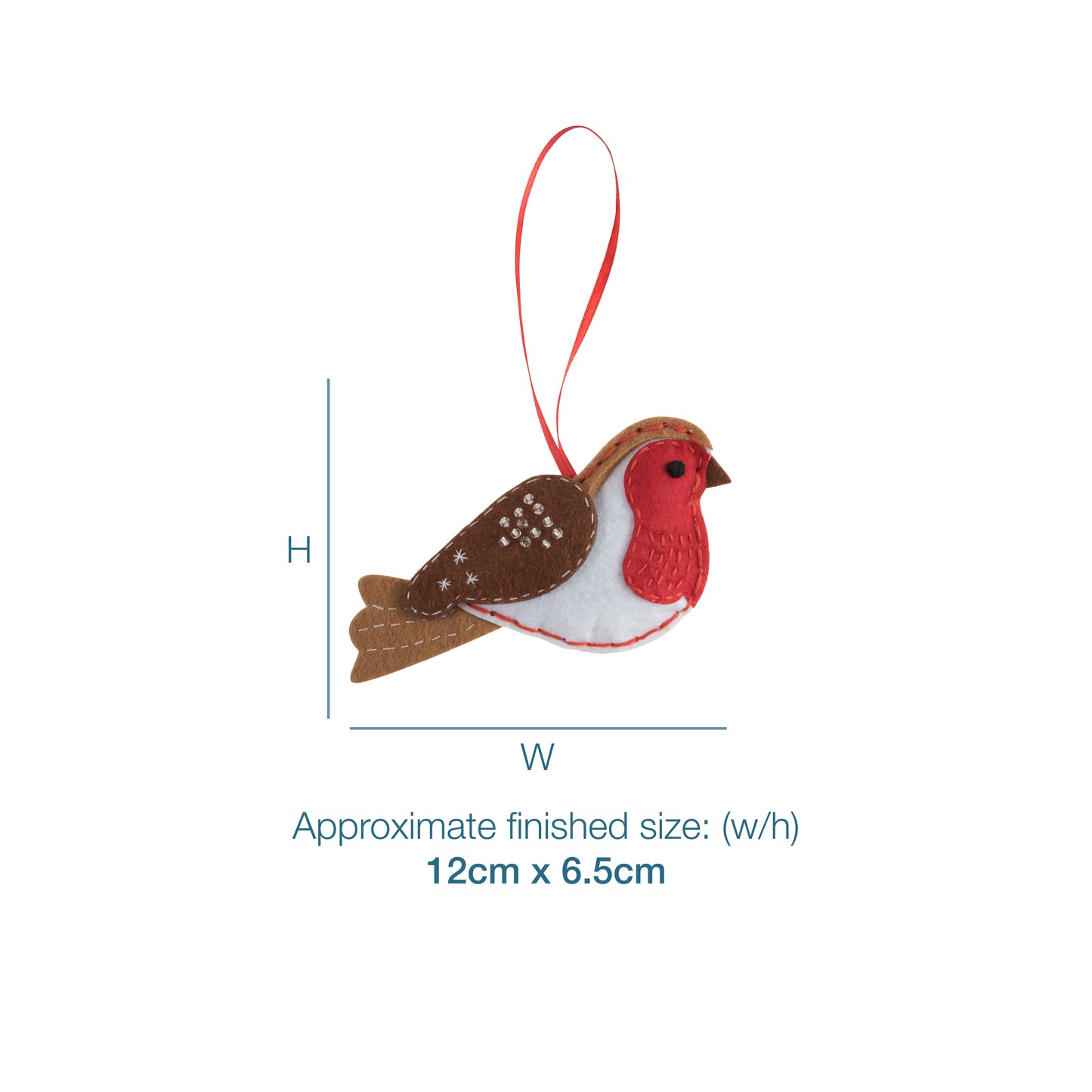 Trimits Make Your Own Christmas Robin Felt Decoration Kit