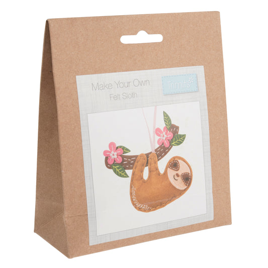 Trimits Make Your Own Sloth Felt Decoration Kit
