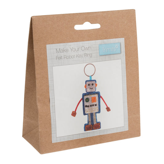 Trimits Make Your Own Felt Robot Key Ring Kit