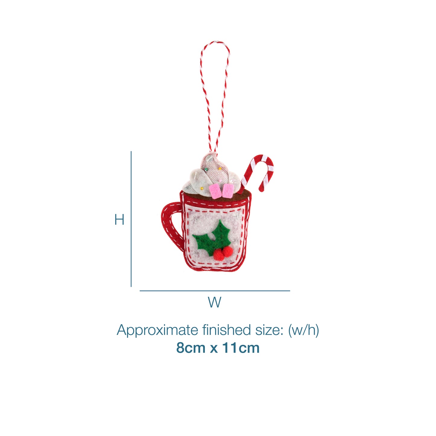 Trimits Make Your Own Christmas Hot Chocolate Felt Decoration Kit