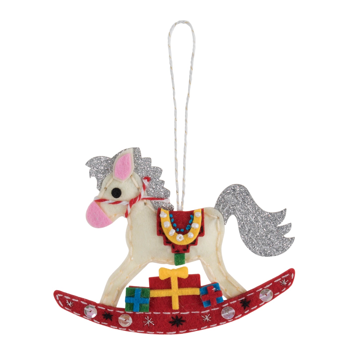 Trimits Make Your Own Christmas Rocking Horse Felt Decoration Kit