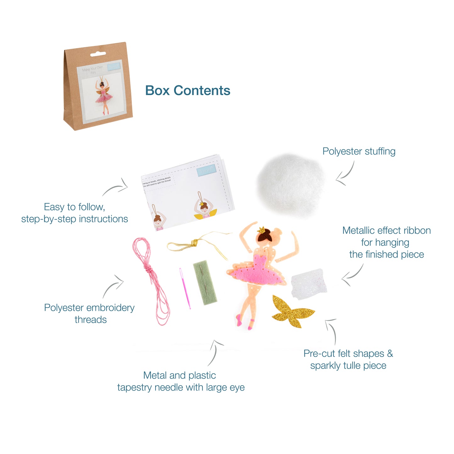 Trimits Make Your Own Fairy Felt Decoration Kit