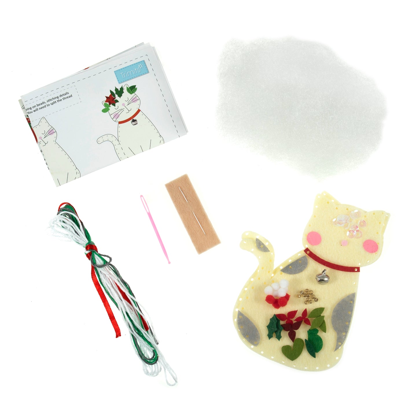 Trimits Make Your Own Cat Felt Decoration Kit