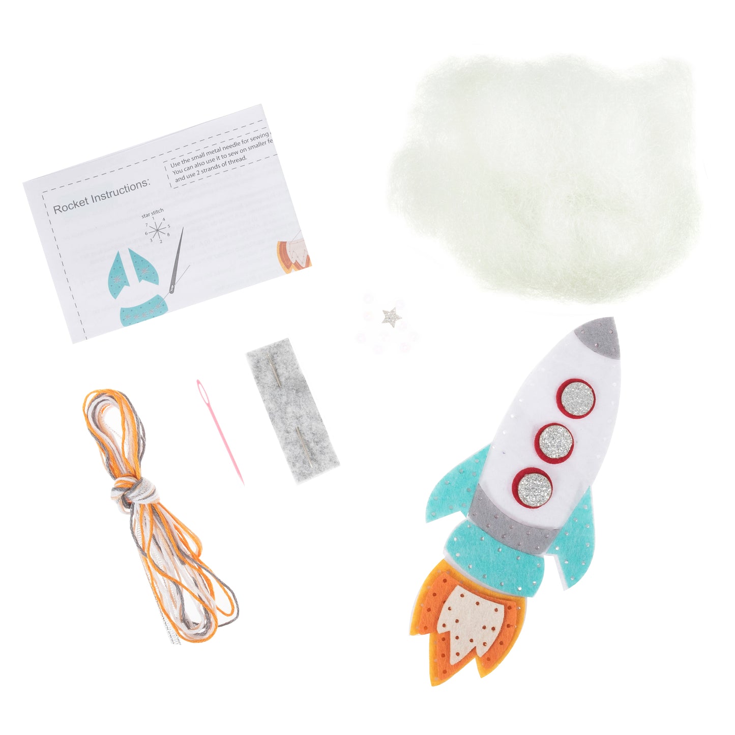 Trimits Make Your Own Rocket Felt Decoration Kit