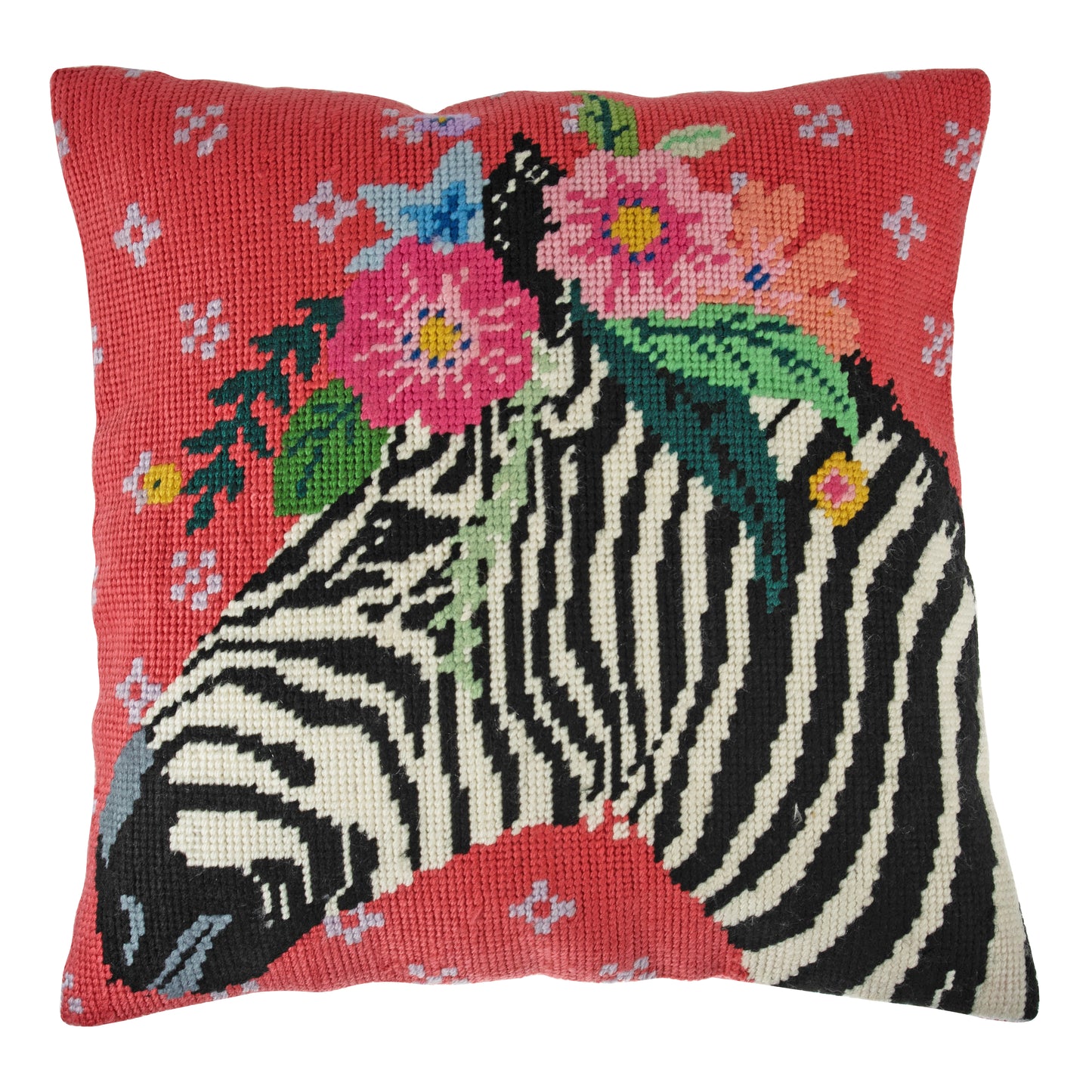 Trimits Tapestry/Half Stitch Cushion Kit: Zebra