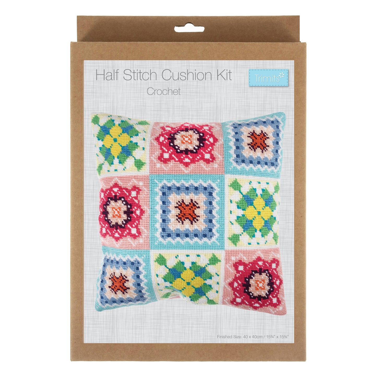 Trimits Tapestry/Half Stitch Cushion Kit: Crochet