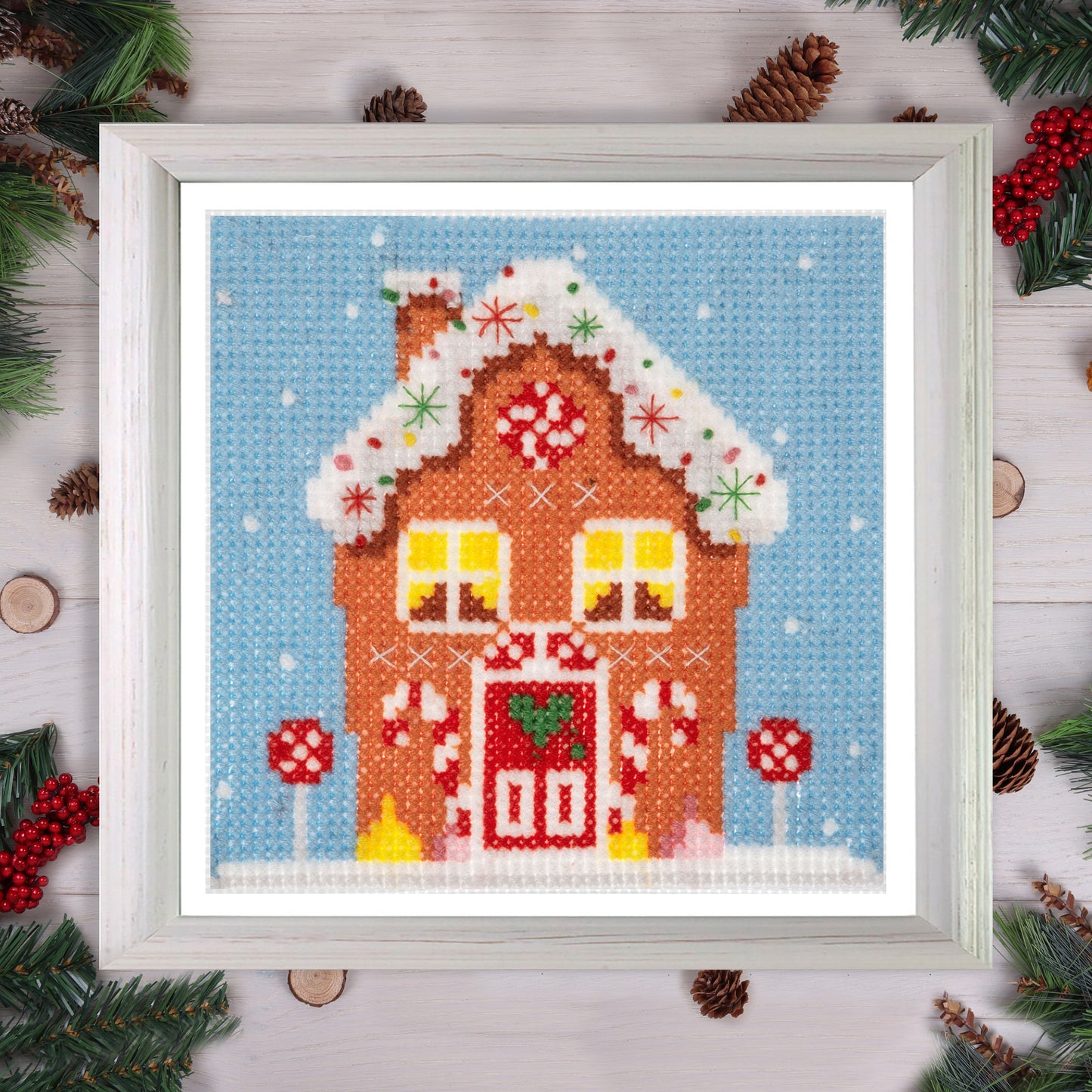 Trimits Cross Stitch Kit: Gingerbread House