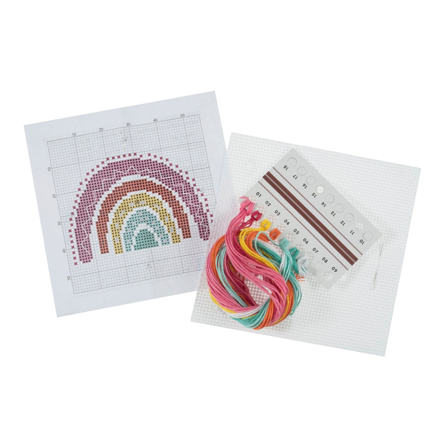 Trimits Cross Stitch Kit: Rainbow