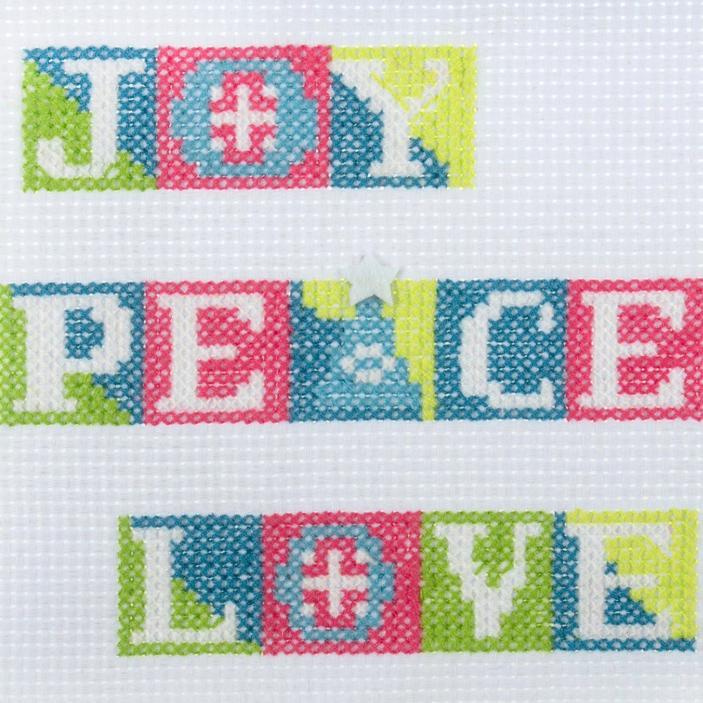 Trimits Cross Stitch Kit: Christmas Joy, Peace and Love