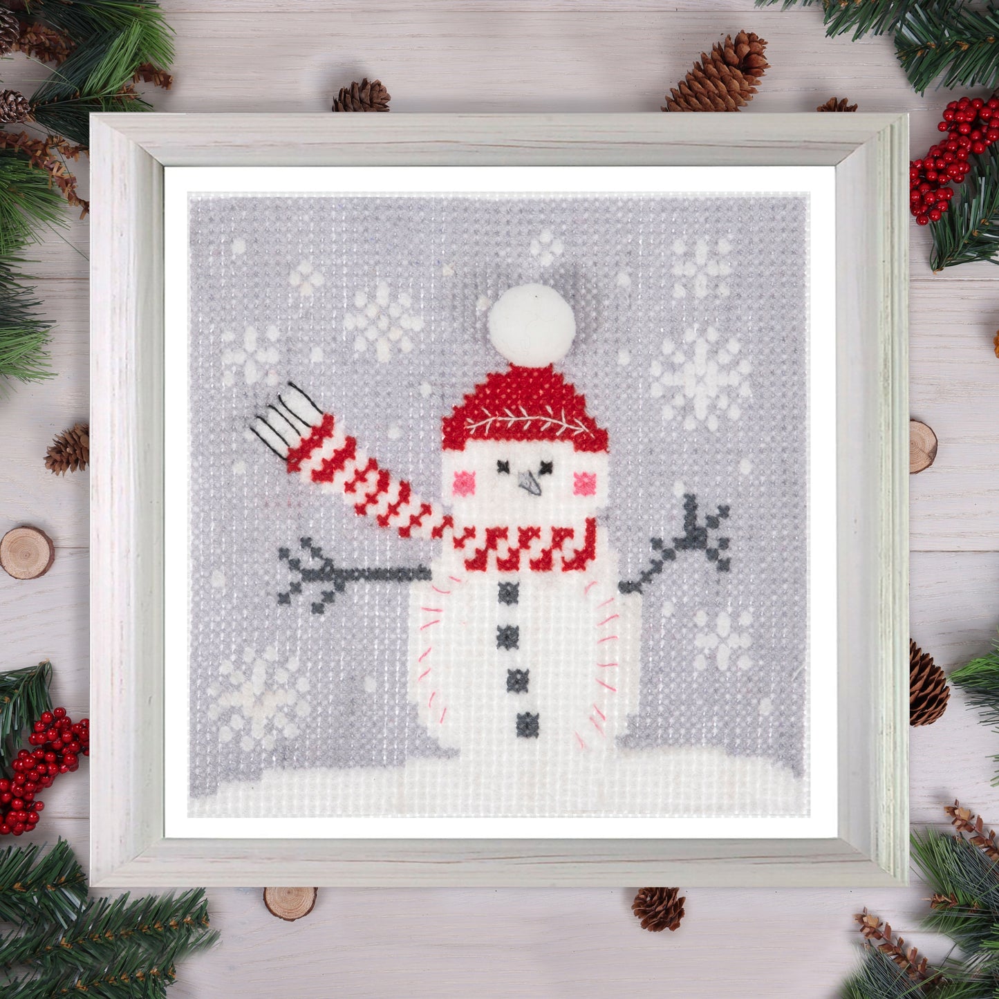 Trimits Cross Stitch Kit: Christmas Snowman