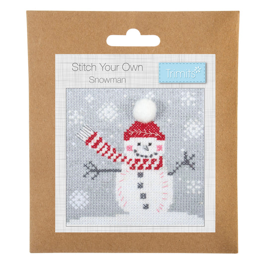 Trimits Cross Stitch Kit: Christmas Snowman