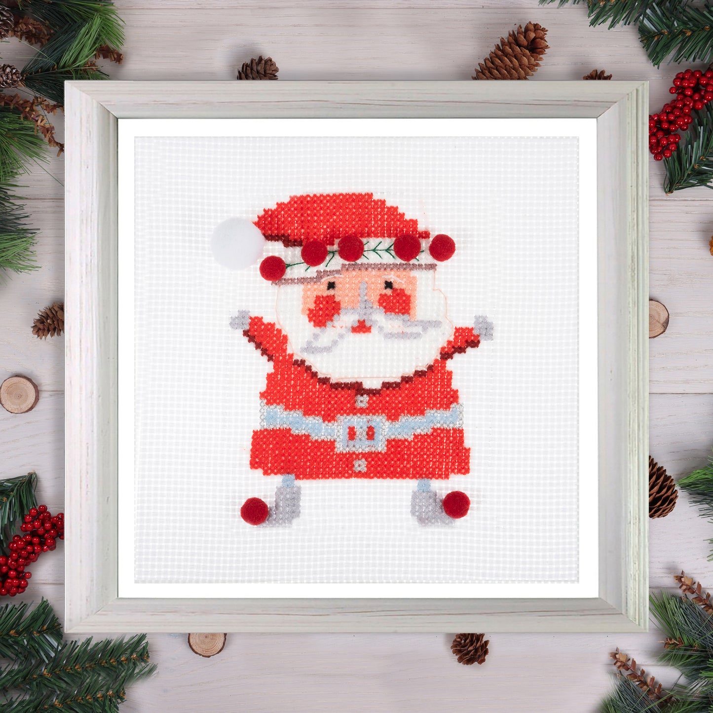 Trimits Cross Stitch Kit: Santa