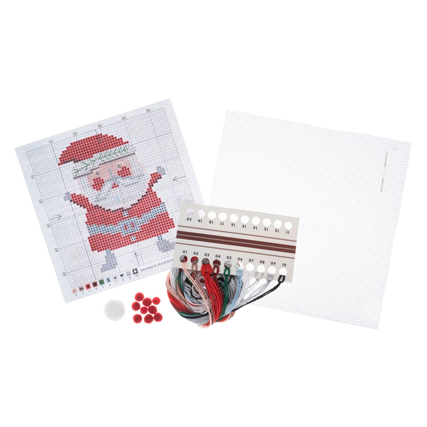 Trimits Cross Stitch Kit: Santa