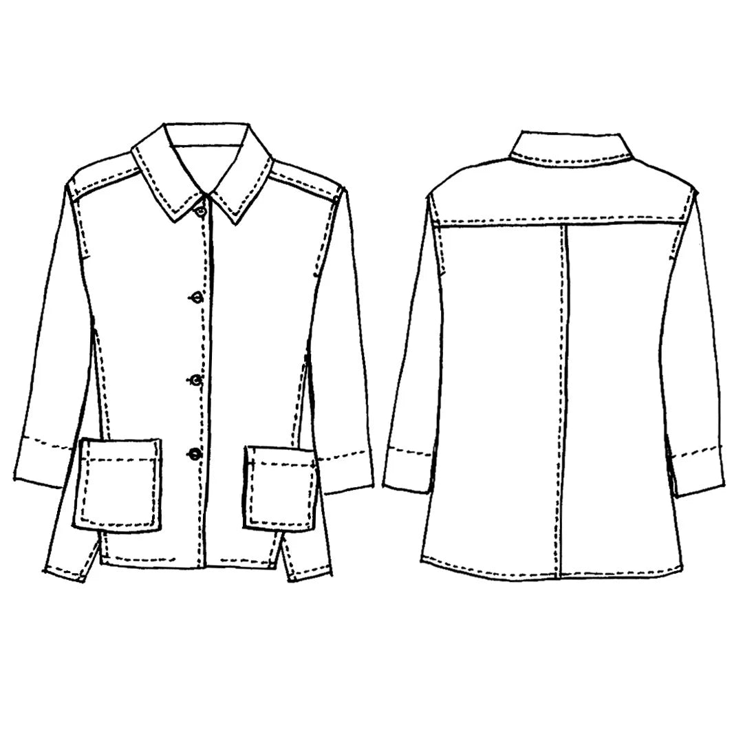 Harlow Shirt by Tessuti (paper sewing pattern)