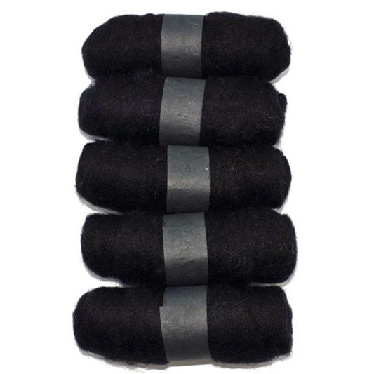 Habico Felting Fibre Wool: Black