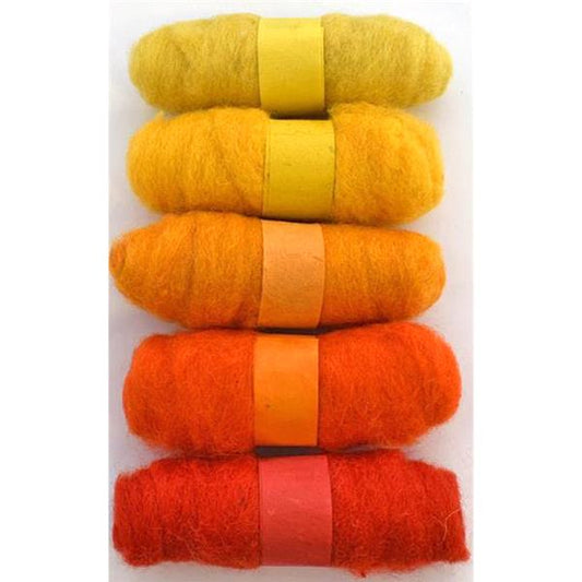 Habico Felting Fibre Wool: Yellows