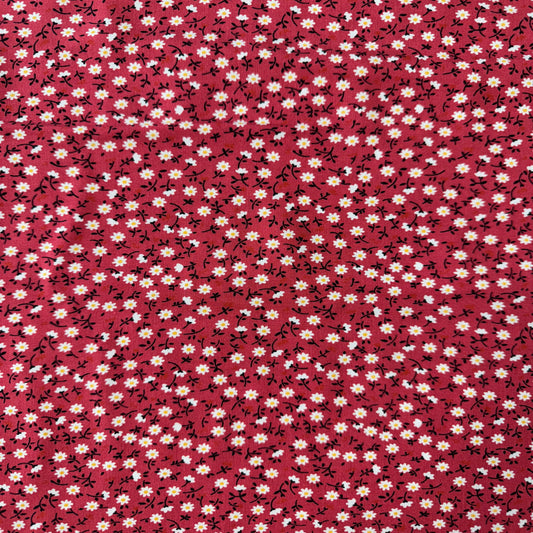 Ditsy Floral Viscose: Pink